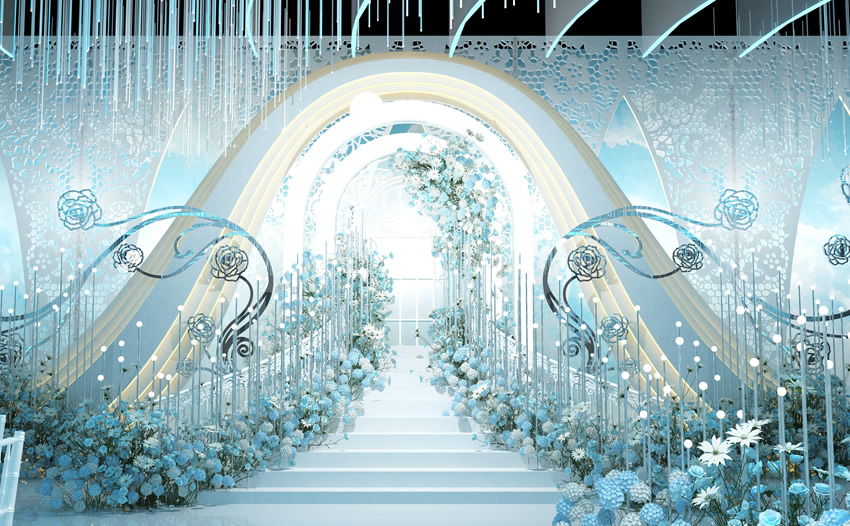 白玉釡香烙馍村水晶厅效果展示